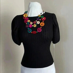 Iris Basic Ribbed Knit Top​​